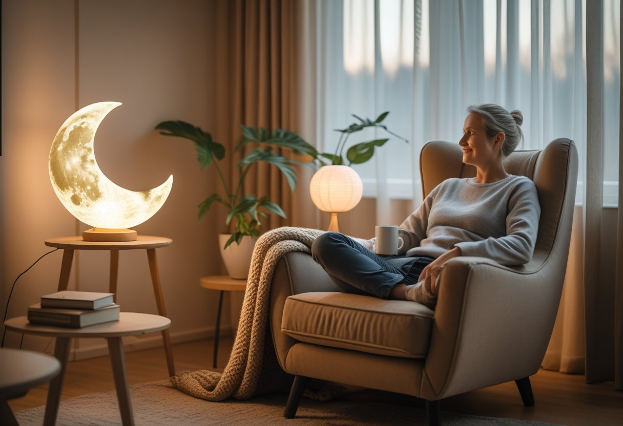 Skab hygge i stuen med den perfekte lænestol og månelampe